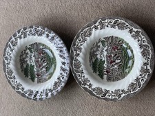 Vintage Decorative Bowlsi (2) English Myott Staffordshire 'Myotts Country Life