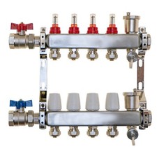 underfloor heating manifold 4 port with Grundfos UPM3 pump/mixer