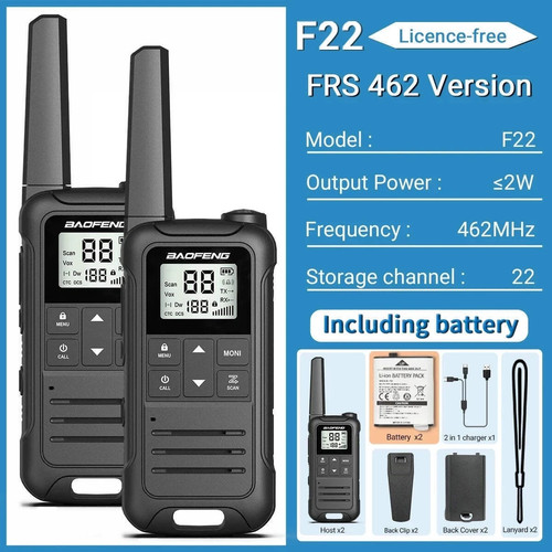 2pcs baofeng f22 mini - baofeng,