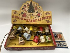 Vintage Christmas Fairy Lights Pifco With Box For Restoration Set 12