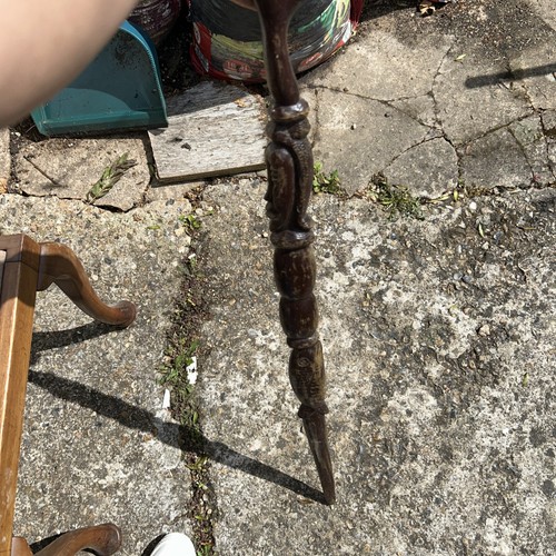 Vintage hand carved ebony - hand,