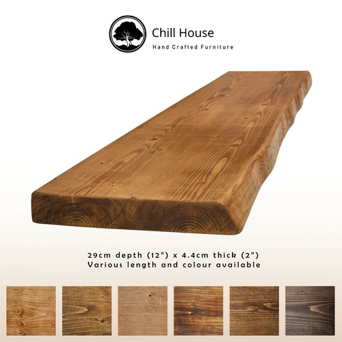 Rustic live edge floating - rustic,