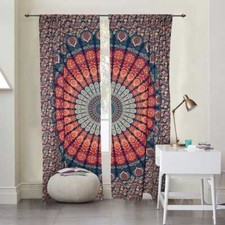 Indian Curtain Hippie Office Cutain Deco Window Curtains Tapestry Cotton Mandala