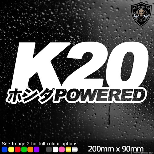 Jdm k20 powered sticker car - jdm,