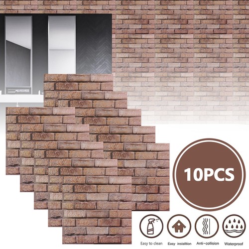 10x brick effect wall panel - 3d,