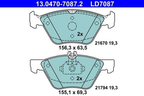 Crossfire brake pad set - brake,
