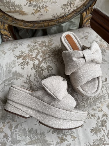 Fabric platform mules - fabric, chie