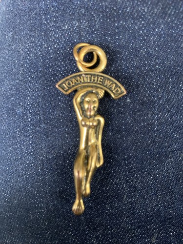 Vintage brass lucky charm - brass,