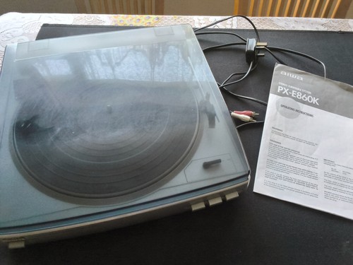Aiwa e860k stereo turntable - aiwa,