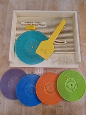 Vintage 1971 Fisher Price Music Box Record Player with 5 records made in Japan