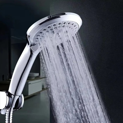 Chrome shower head and hose - chrome,