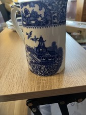Swinnerton Olde Alton Ware Blue and White China Blue Pagoda Hot Water Jug