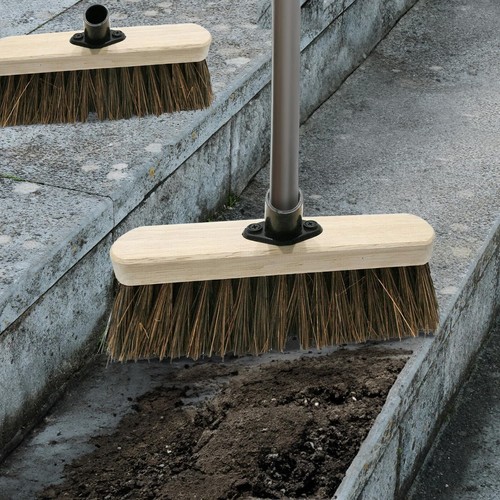Broom head wooden hard - 12",