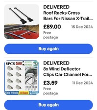 NISSAN X TRAIL ROOF BARS CROSS BARS ROOF RACK 2014 ONWARDS