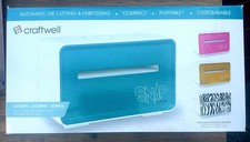 Craftwell Snap Die Cutting Machine Teal White, Portable