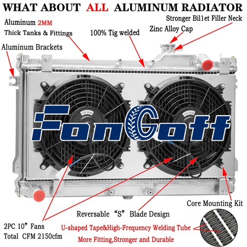 Rows radiator shroud - 2, fan