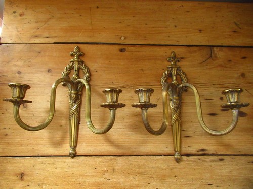 Pair vintage antique french - vintage,