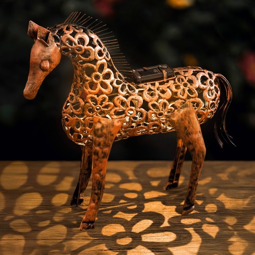 Garden silhouette solar horse - garden,
