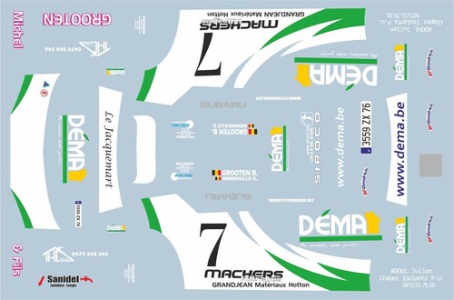 Decals subaru impreza wrc - subaru,