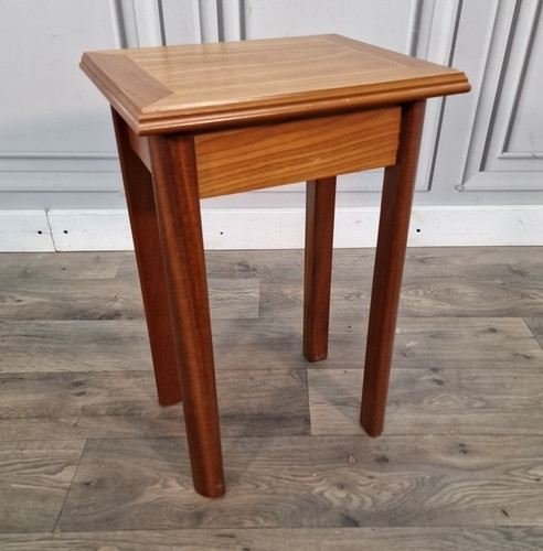 Vintage inlaid side table - inlaid,
