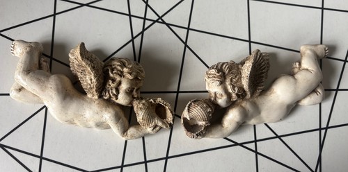 Vintage cherub angel with - vintage,