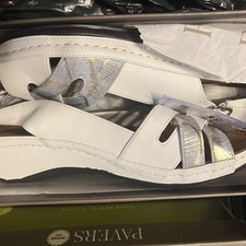 Ladies Pavers White Leather
