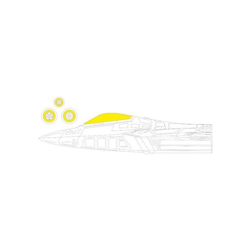 Eduard ex852 mask 22a raptor - eduard, f-22a