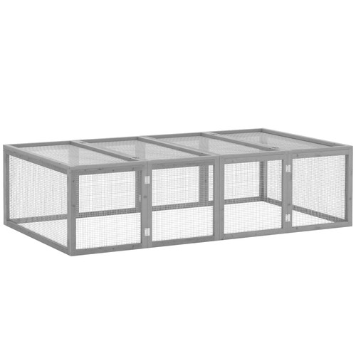Pawhut rabbit hutch cage - hutch,