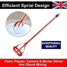 Red Drill Mixer Paddle Paint