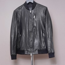 ALL SAINTS Leather Jacket Mens