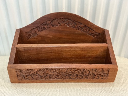 Wooden letter rack - rack, desk