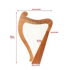 19 Strings Harp Irish Folk