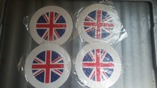 4 x Tax Disc Permit Holders Car Sticker England Union Jack Great Britain