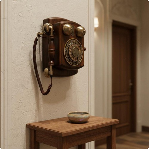 Wall mounted telephone - wall-mounted, corded