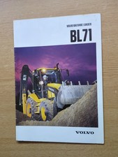 PRE USED VOLVO BL 71 BACKHOE LOADERS COLOUR FARMING CONSTRUCTION BROCHURE IN VGC