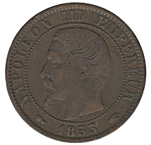 1853 france centimes - 1853, coin