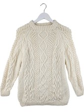 Vintage Aran Jumper Womens