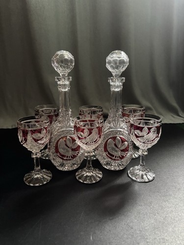 Vintage hofbauer crystal ruby - vintage,
