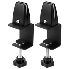 2 Pcs Office Desk Divider Clamp Privacy Screen Clip Holder Bracket Screen8167