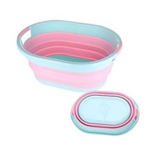 SILICONE COLLAPSIBLE LAUNDRY BASKET FOLDING CLOTH WASHING POP UP STORAGE BIN