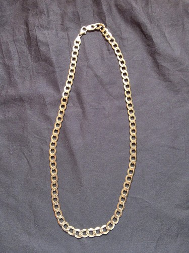 14ct gold cuban chain - 14ct, necklace