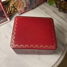 Genuine Cartier Watch Box CO 1018 PRESENTATION BOX Red Box Empty Box USED