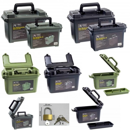 Ammo box plastic - plastic, lockable
