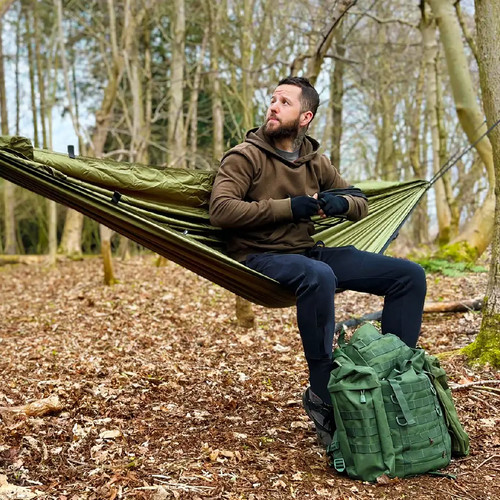Recycled camping hammock - -,