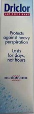 Driclor Antiperspirant Protects against heavy perspiration Roll On 20 ml