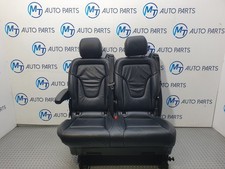 MERCEDES V CLASS REAR ROW DOUBLE SEAT BLACK LUGANO LEATHER W447 