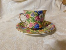 VTG ROYAL WINTON GRIMWADES SWEET PEA CHINTZ  Cup & Saucer