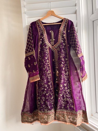 Ladies purple pakistani kurta - purple,