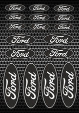 17 x Ford Oval Decals, Printed