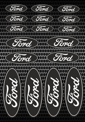 Ford oval decals printed - ford,